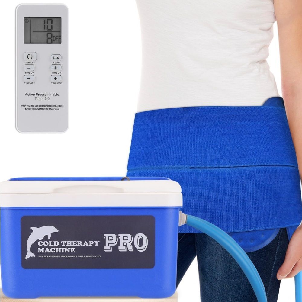 Cold Therapy Machine with Blue Wrap